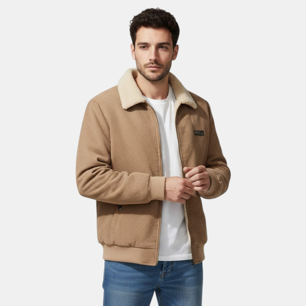Men’s Corduroy Jacket with Fleece Lining