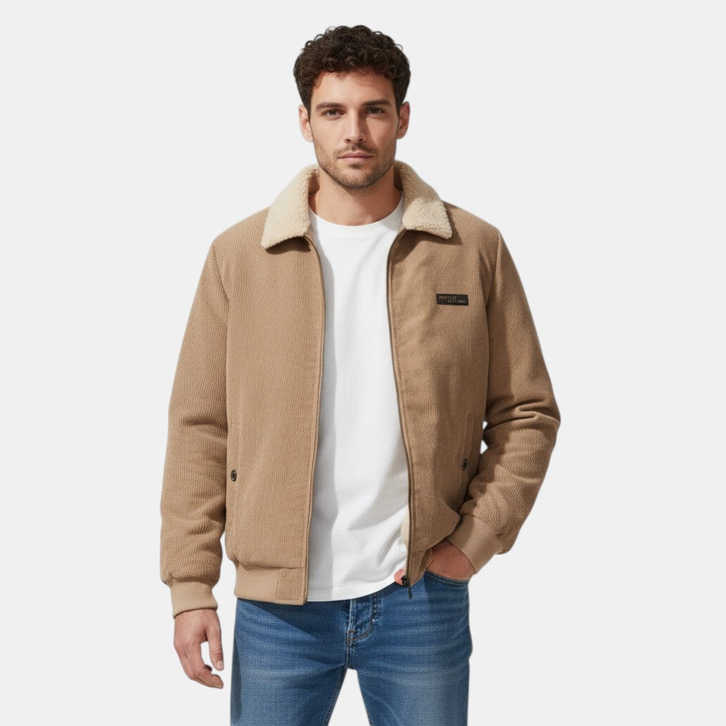 Men’s Corduroy Jacket with Fleece Lining