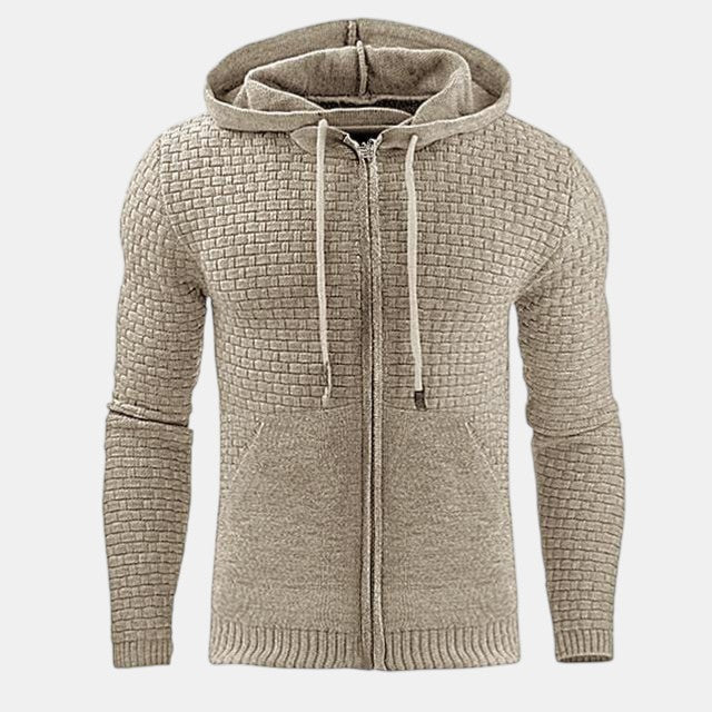 Men’s Relief-Texture Hoodie