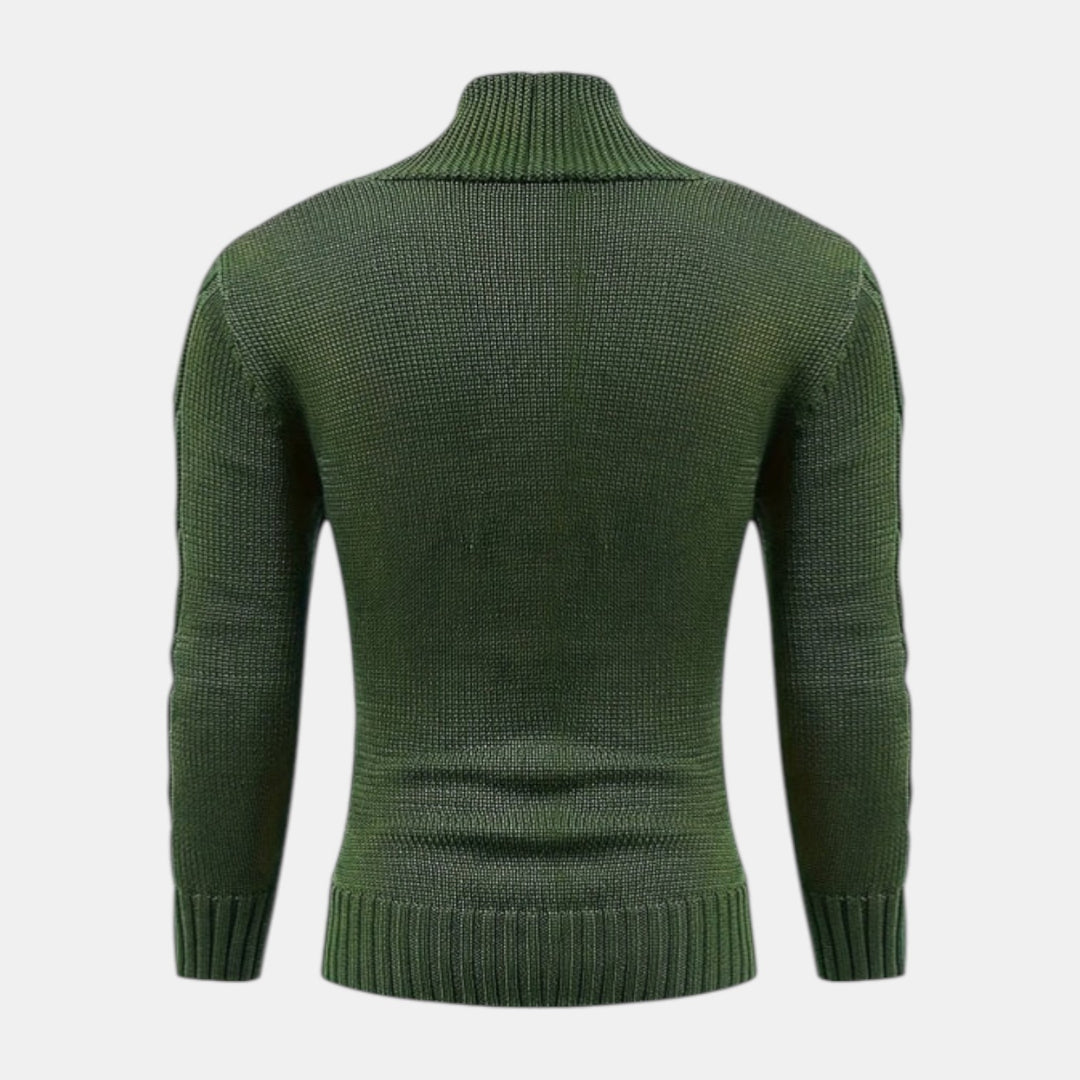Men’s Cable Knit V-Neck Cardigan