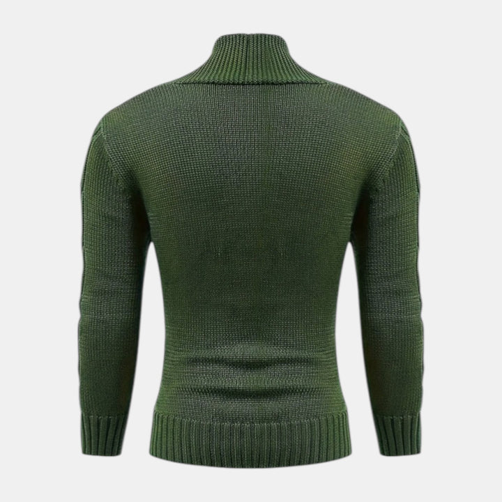 Men’s Cable Knit V-Neck Cardigan