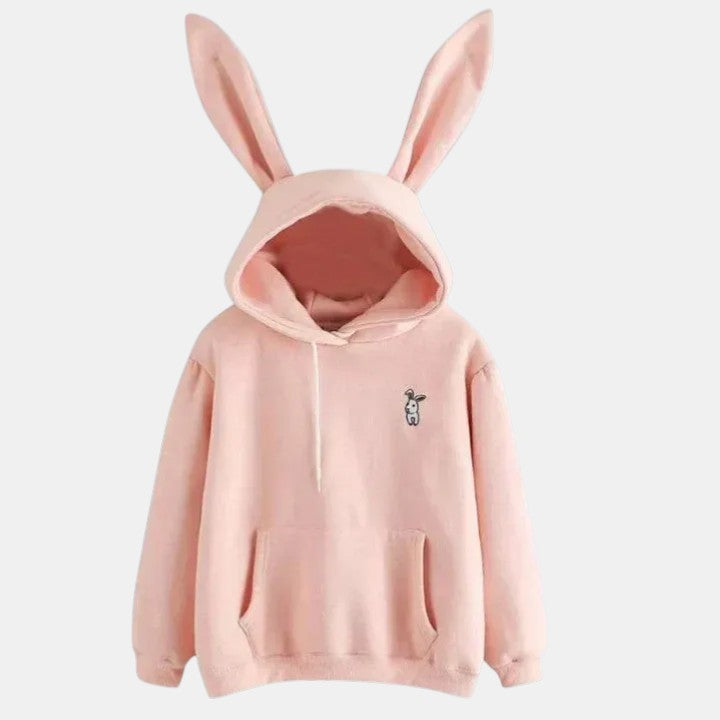Oversized Women’s Rabbit Ear Fleece Hoodie