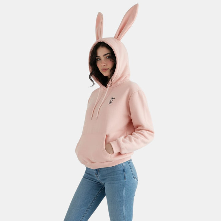 Oversized Women’s Rabbit Ear Fleece Hoodie