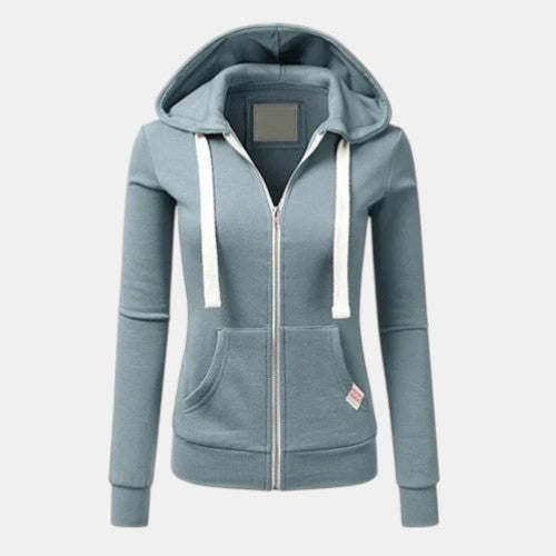 Women’s Slim Fit Fleece Zip Hoodie