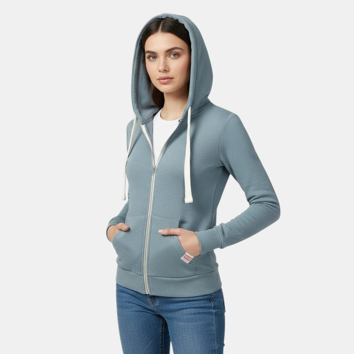 Women’s Slim Fit Fleece Zip Hoodie