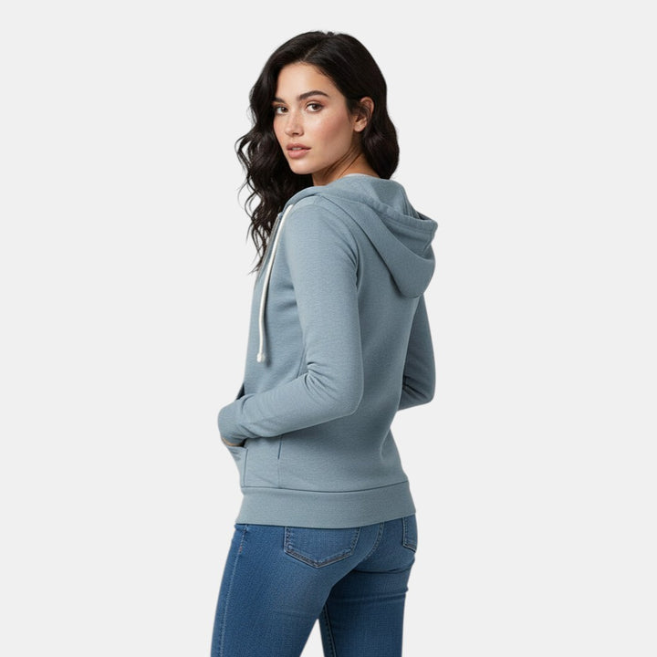 Women’s Slim Fit Fleece Zip Hoodie