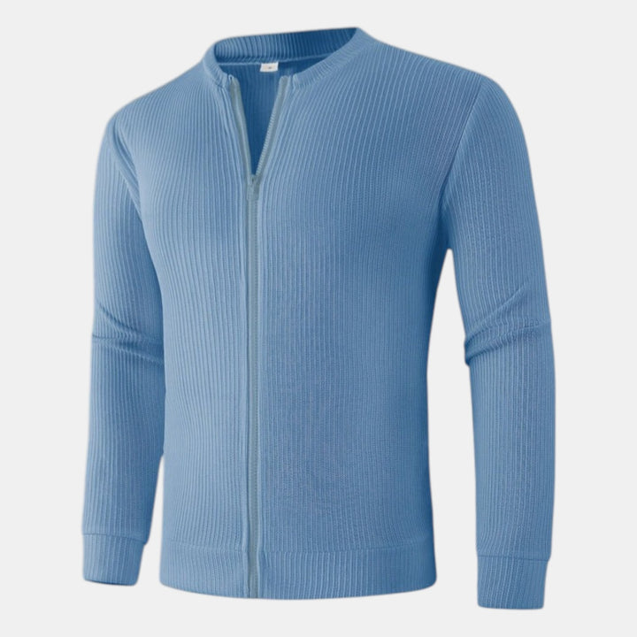 Men’s Ribbed Zip-Up Cardigan