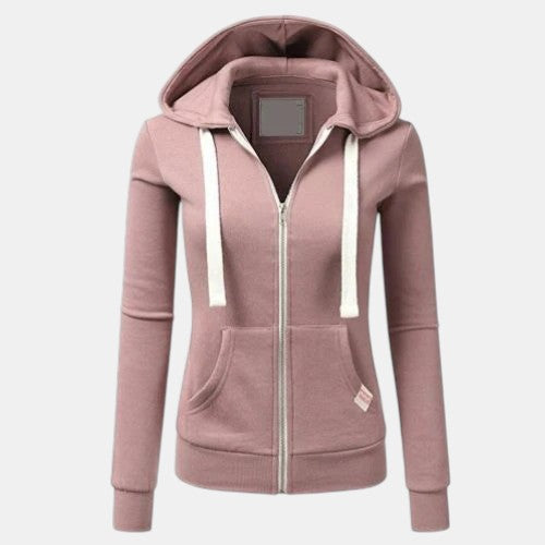Women’s Slim Fit Fleece Zip Hoodie