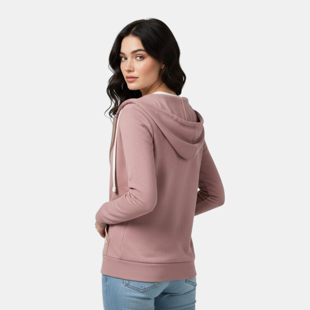 Women’s Slim Fit Fleece Zip Hoodie