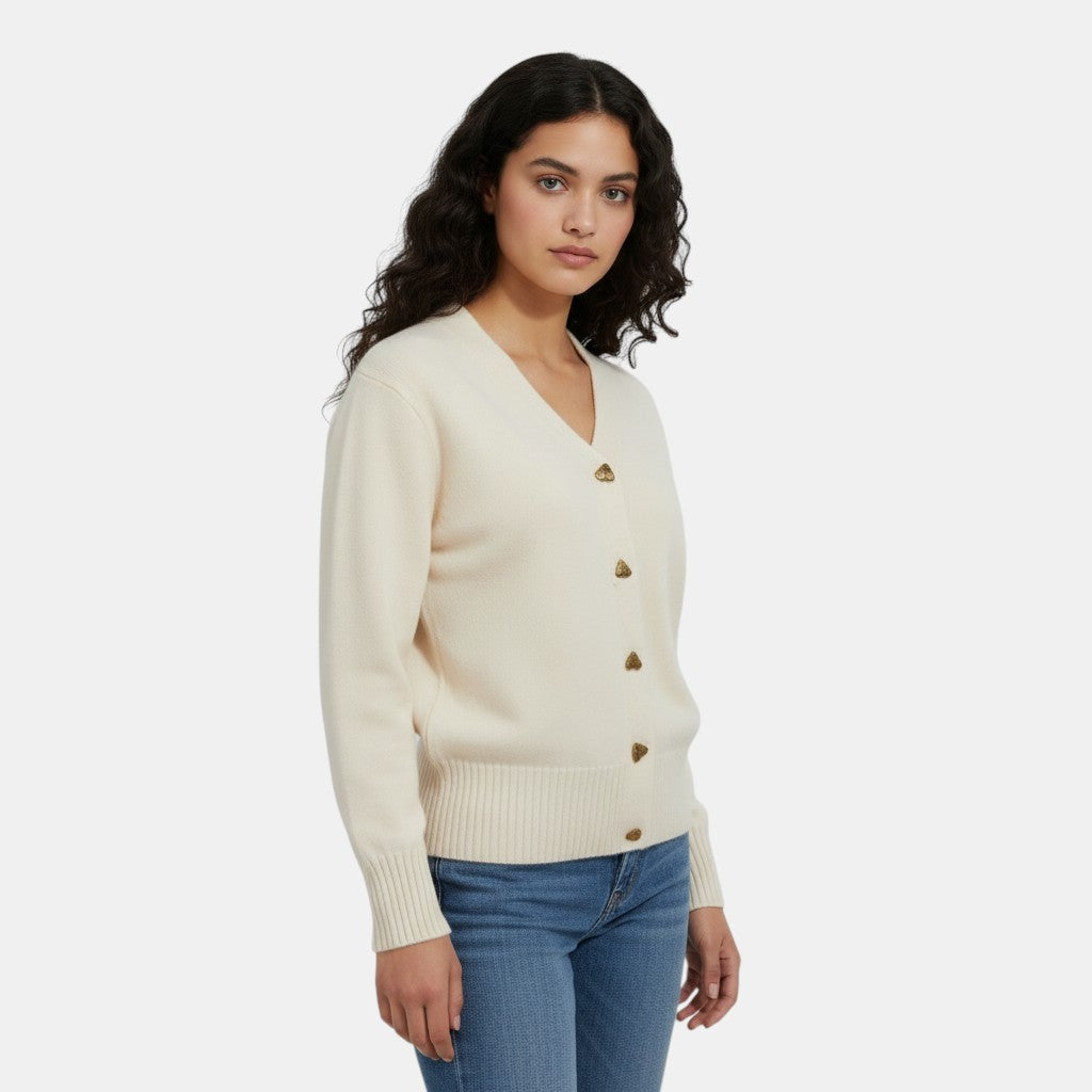 Women’s Wool Jumper with Buttons