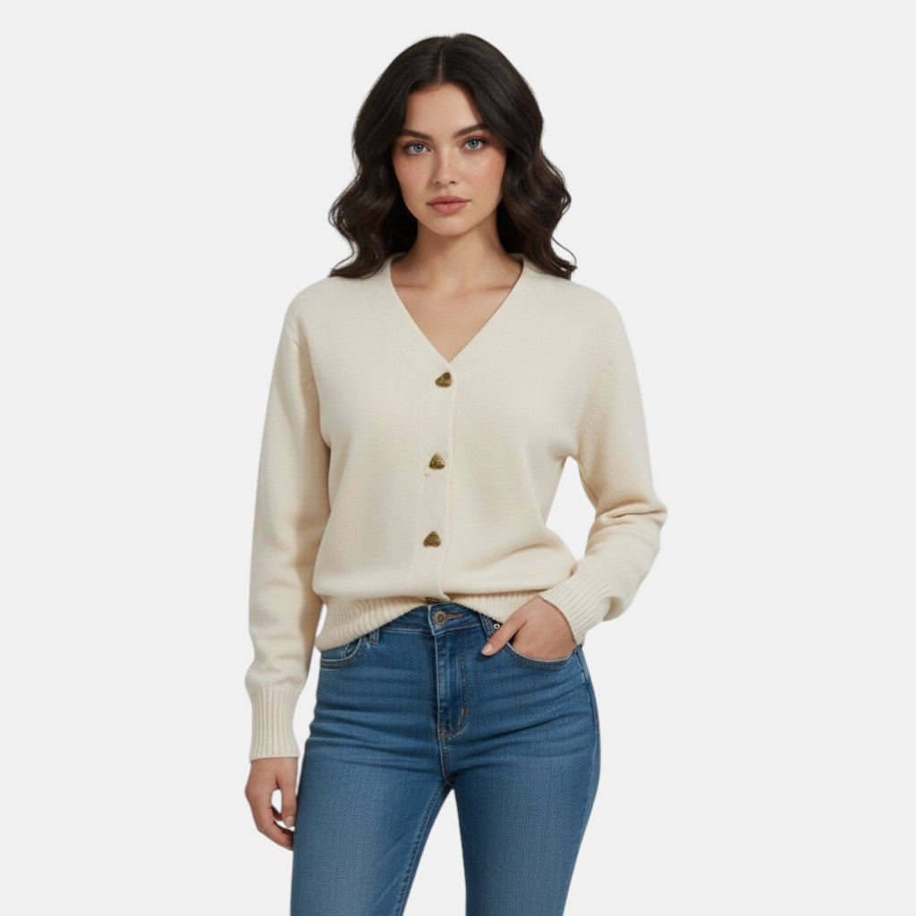 Women’s Wool Jumper with Buttons