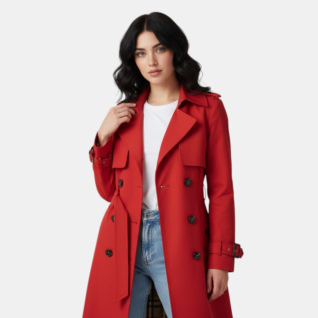 Women’s Classic Double-Breasted Trench Coat
