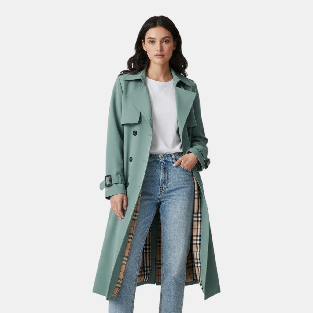 Women’s Classic Double-Breasted Trench Coat