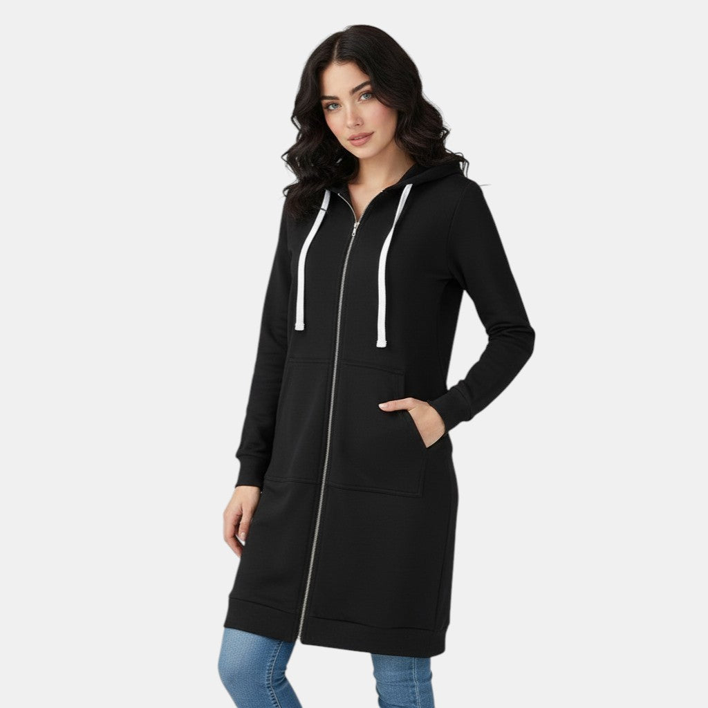 Women’s Long Zip Hoodie