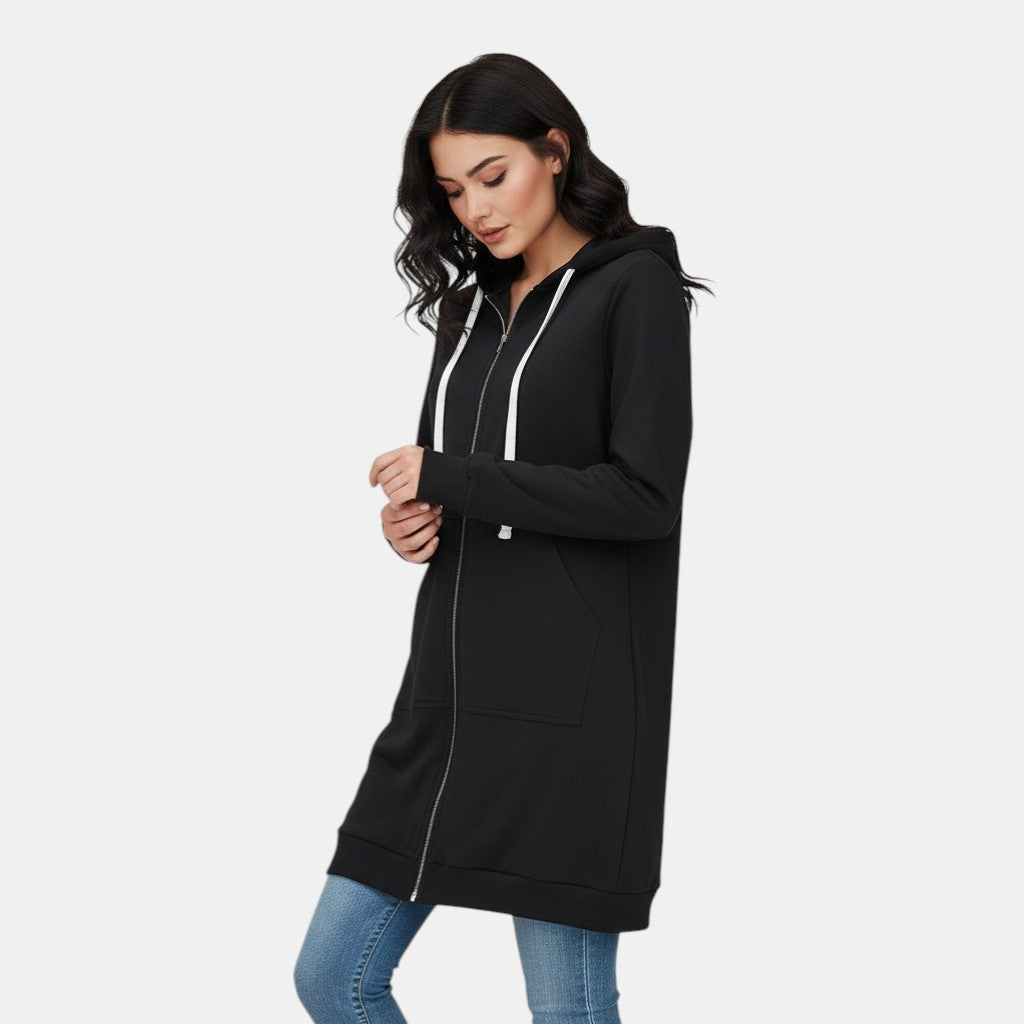 Women’s Long Zip Hoodie