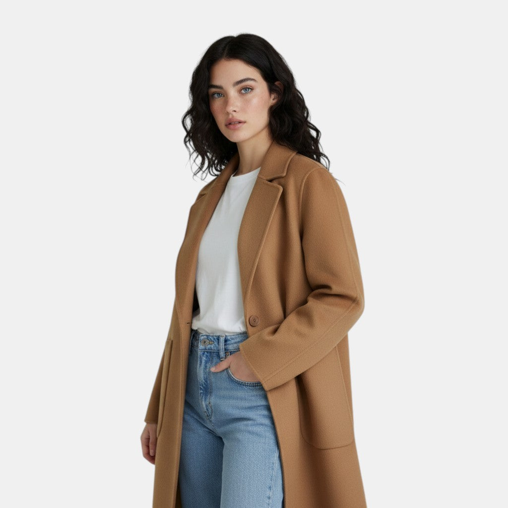 Women’s Long Wool Trench Coat