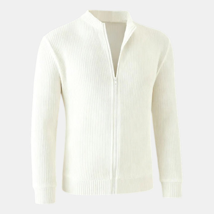 Men’s Ribbed Zip-Up Cardigan