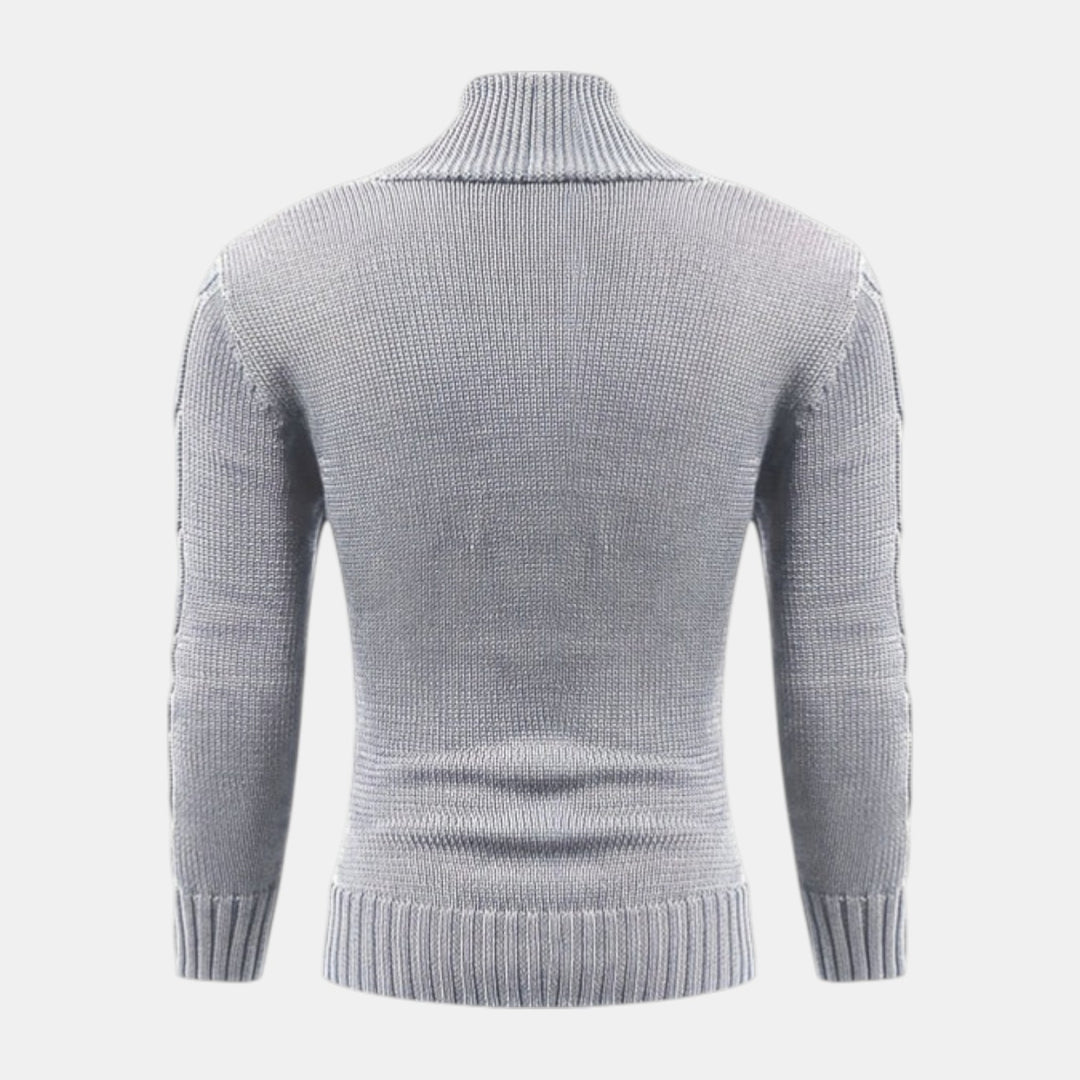 Men’s Cable Knit V-Neck Cardigan