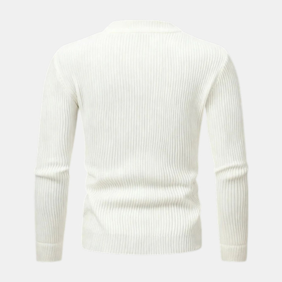 Men’s Ribbed Zip-Up Cardigan