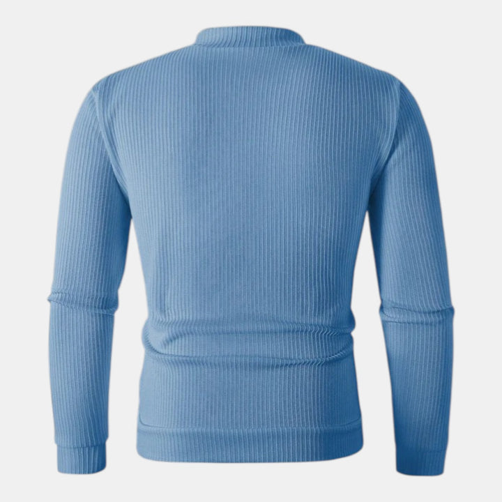 Men’s Ribbed Zip-Up Cardigan